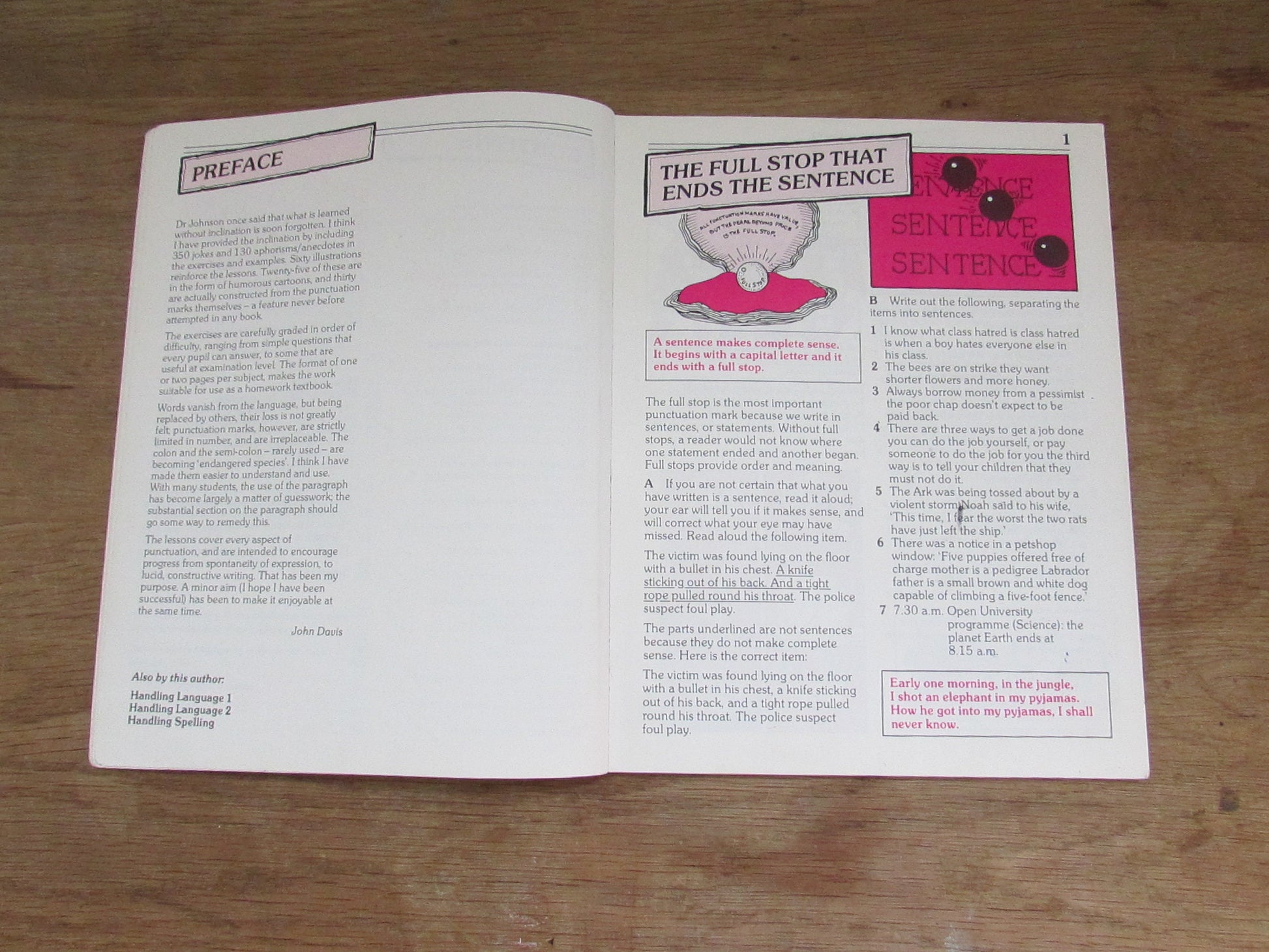 Handling Punctuation, by John Davis (Softback, 1988)