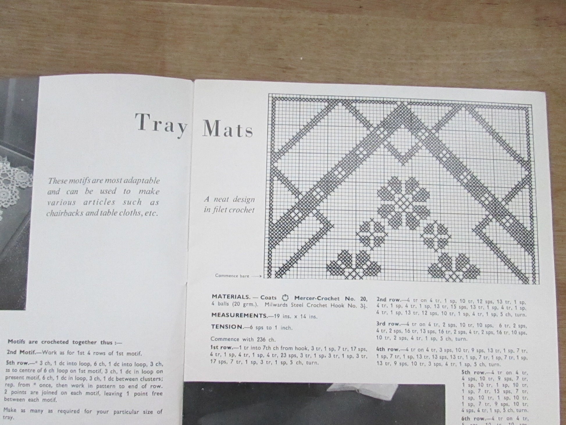 1950s Crochet Notions by Penelope N.12 pattern booklet No.3