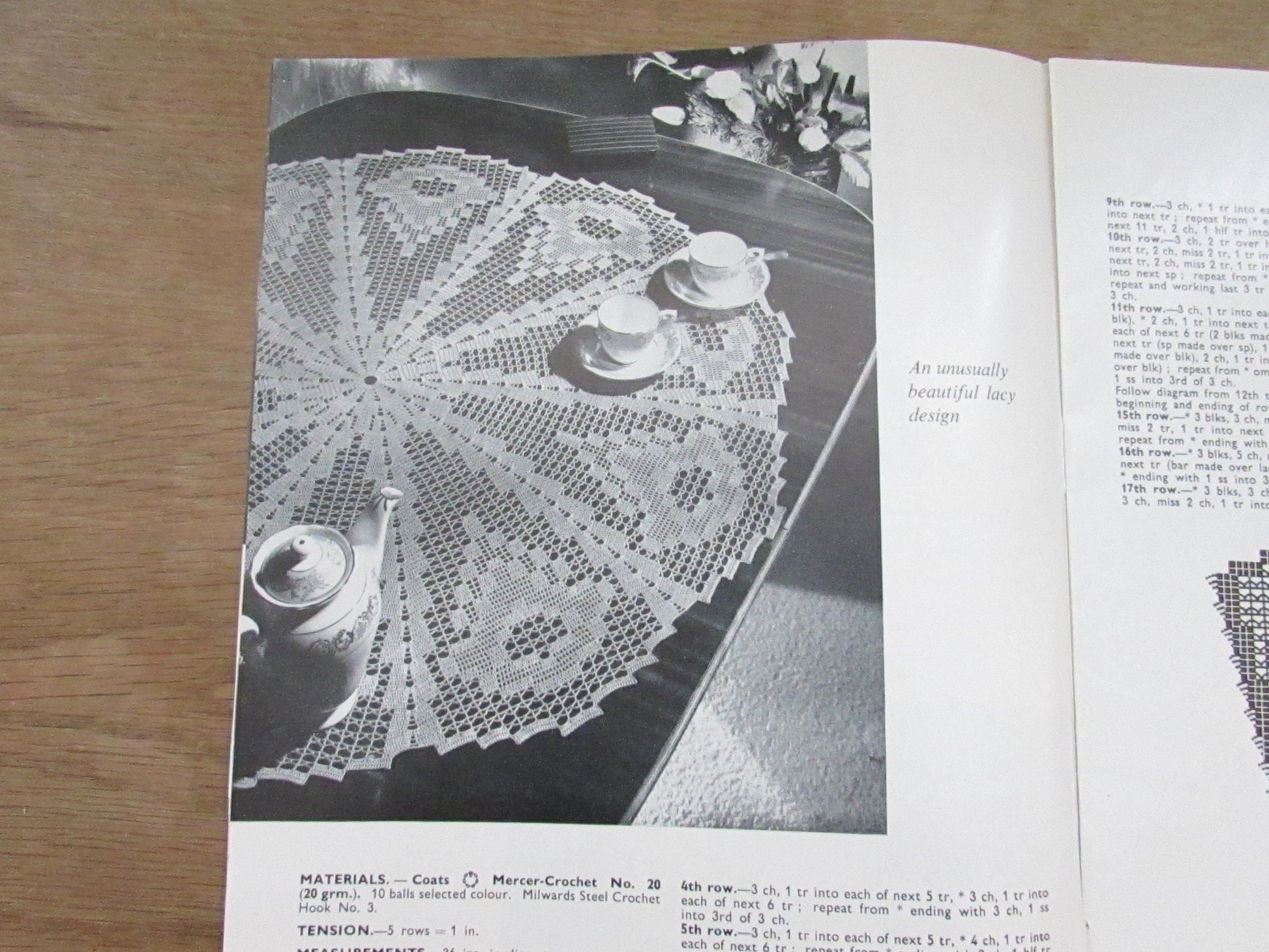 1950s Crochet Notions by Penelope N.12 pattern booklet No.3