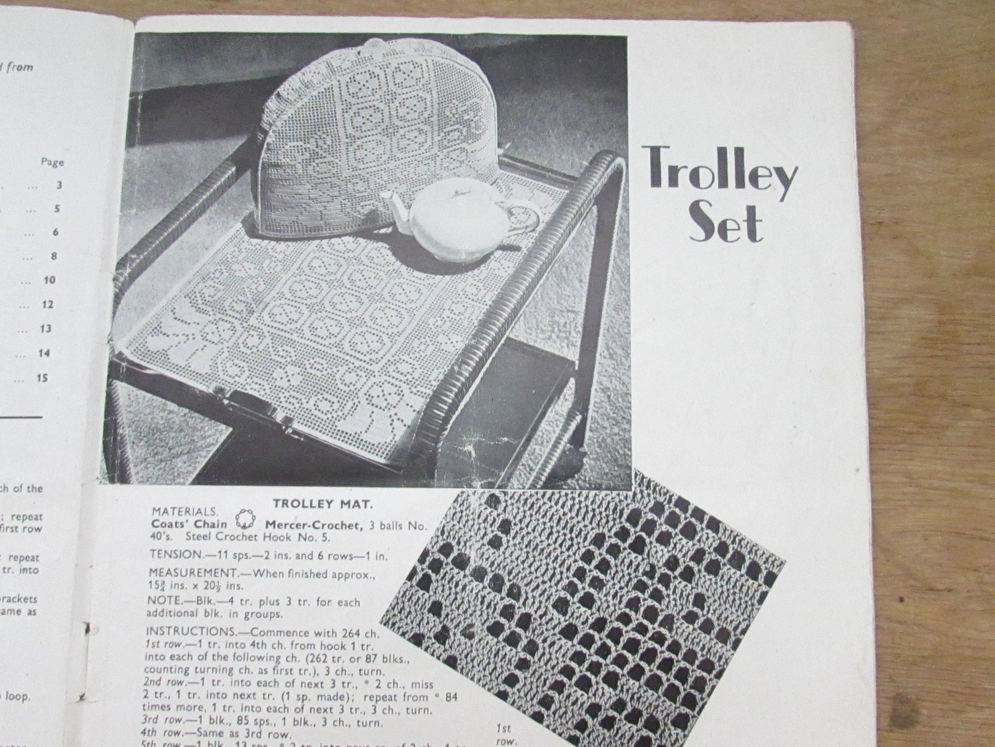 circa. 1940s Modern Crochet by Penelope pattern booklet No.1