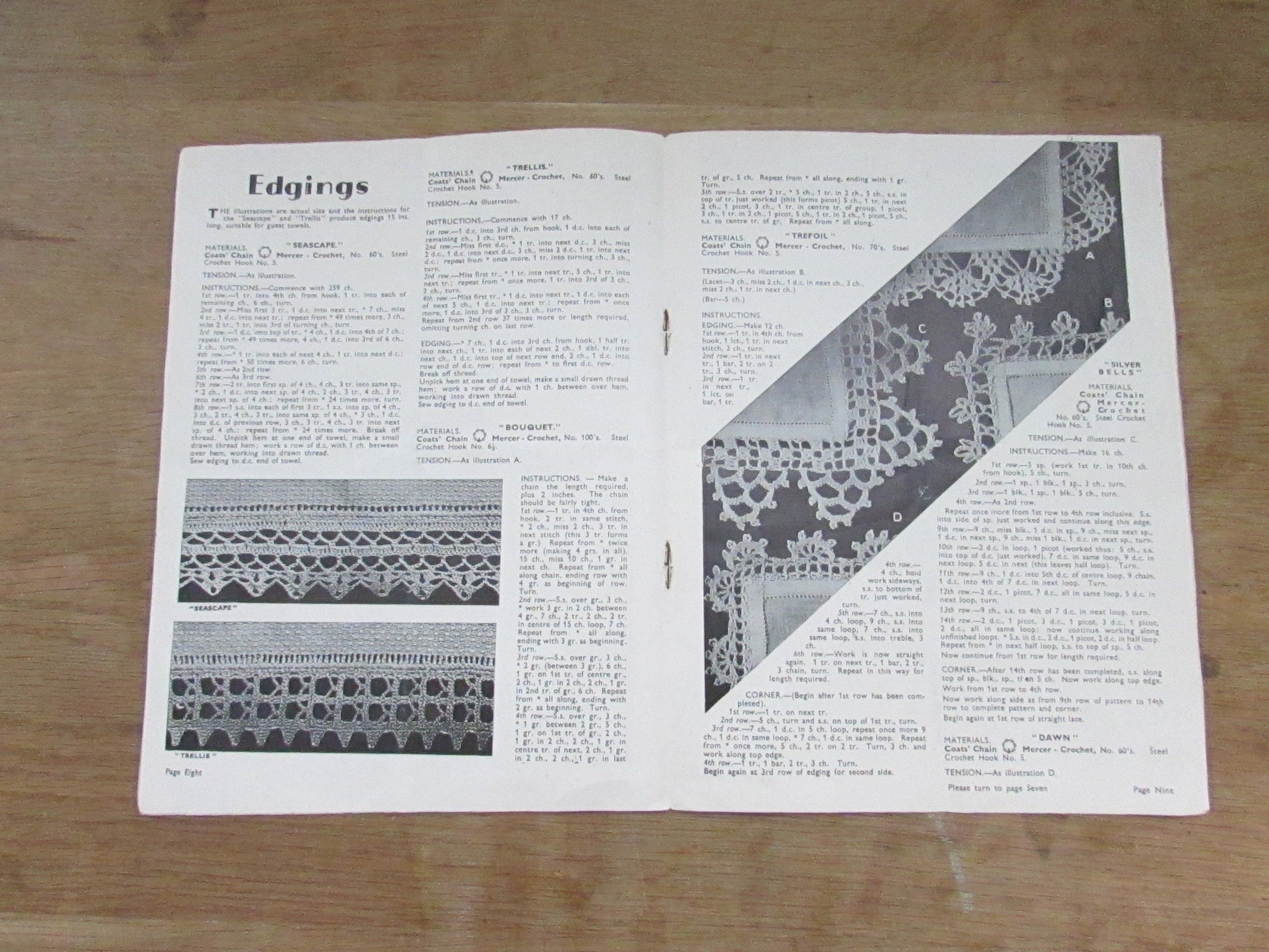 circa. 1940s Modern Crochet by Penelope pattern booklet No.1