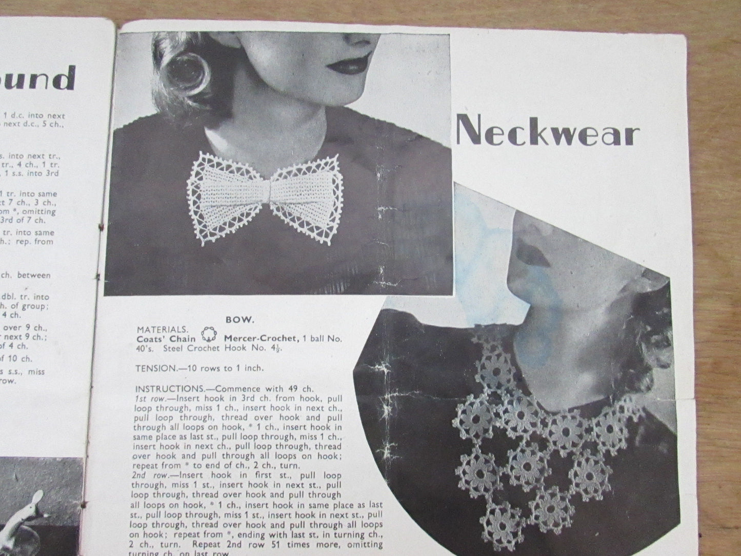 circa. 1940s Modern Crochet by Penelope pattern booklet No.1