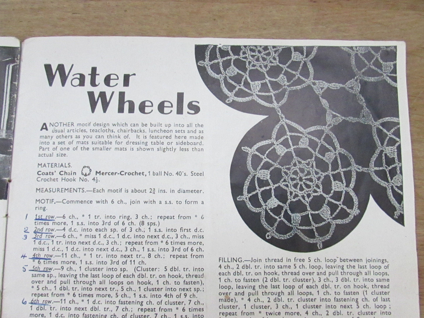 circa. 1940s Modern Crochet by Penelope pattern booklet No.1