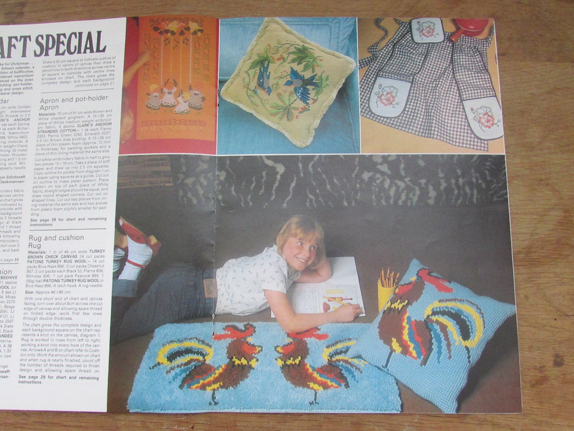 November 1980 Stitchcraft knitting & embroidery pattern booklet