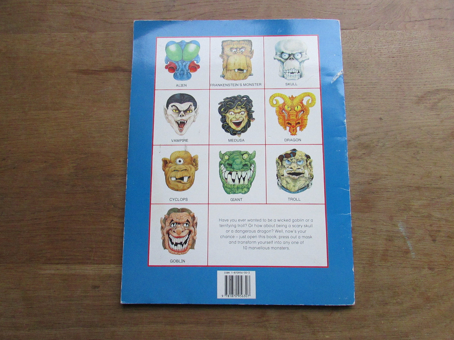 The Big Book of Monster Masks: 10 punch-out masks, by Angela Holroyd (Softback, 1991)