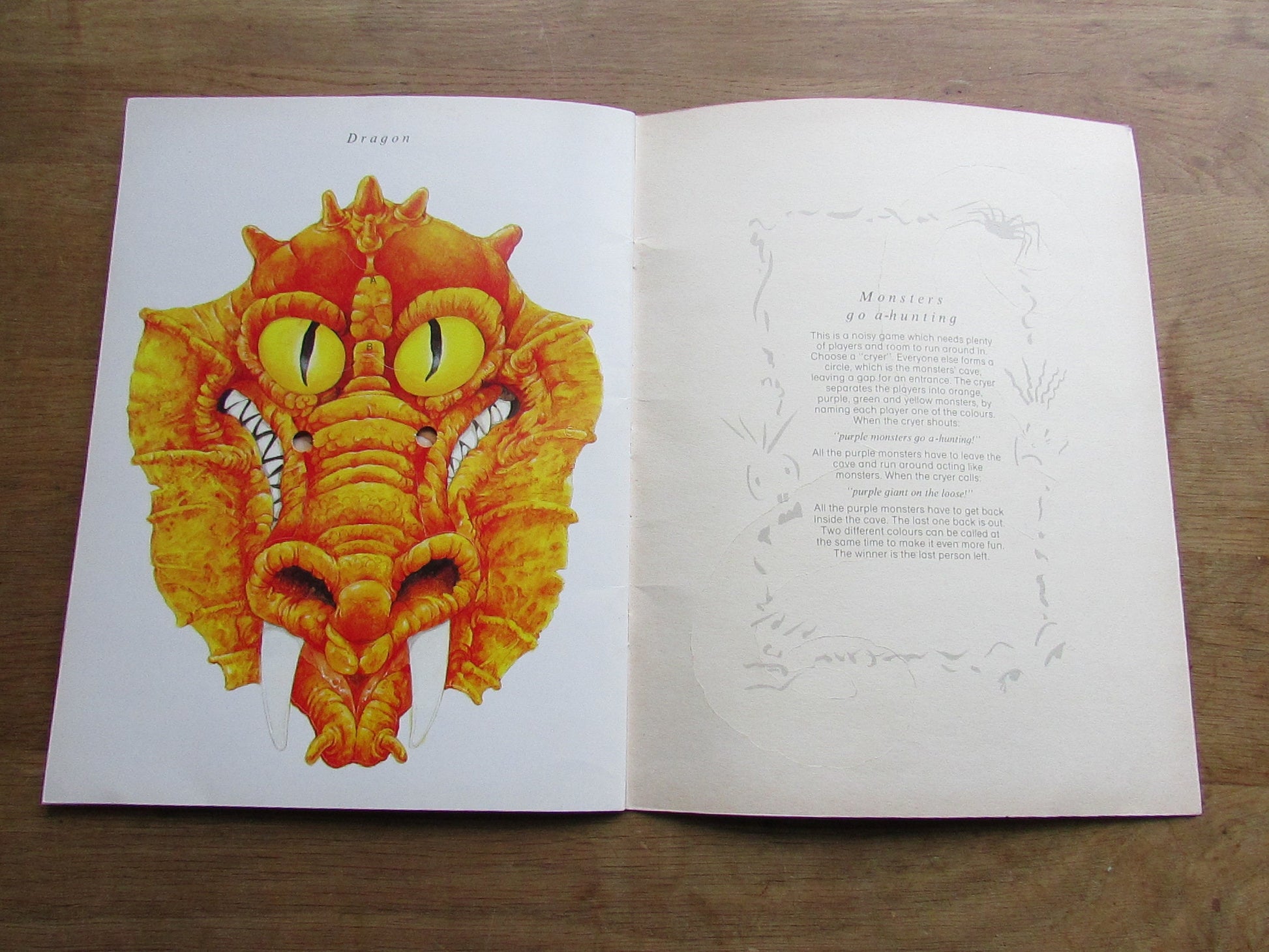 The Big Book of Monster Masks: 10 punch-out masks, by Angela Holroyd (Softback, 1991)