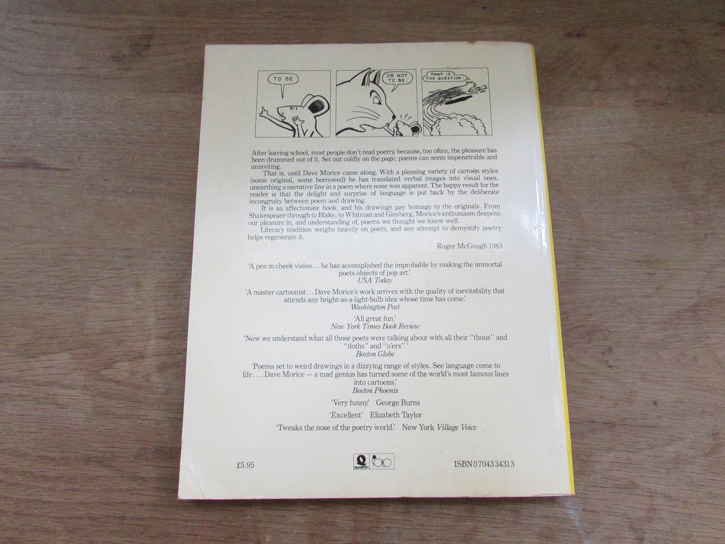 Poetry Comics: A Cartooniverse of Poems, by Dave Morice (Softback, 1983)