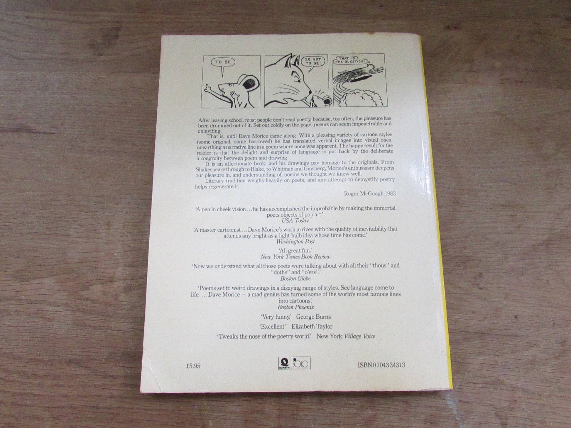 Poetry Comics: A Cartooniverse of Poems, by Dave Morice (Softback, 1983)