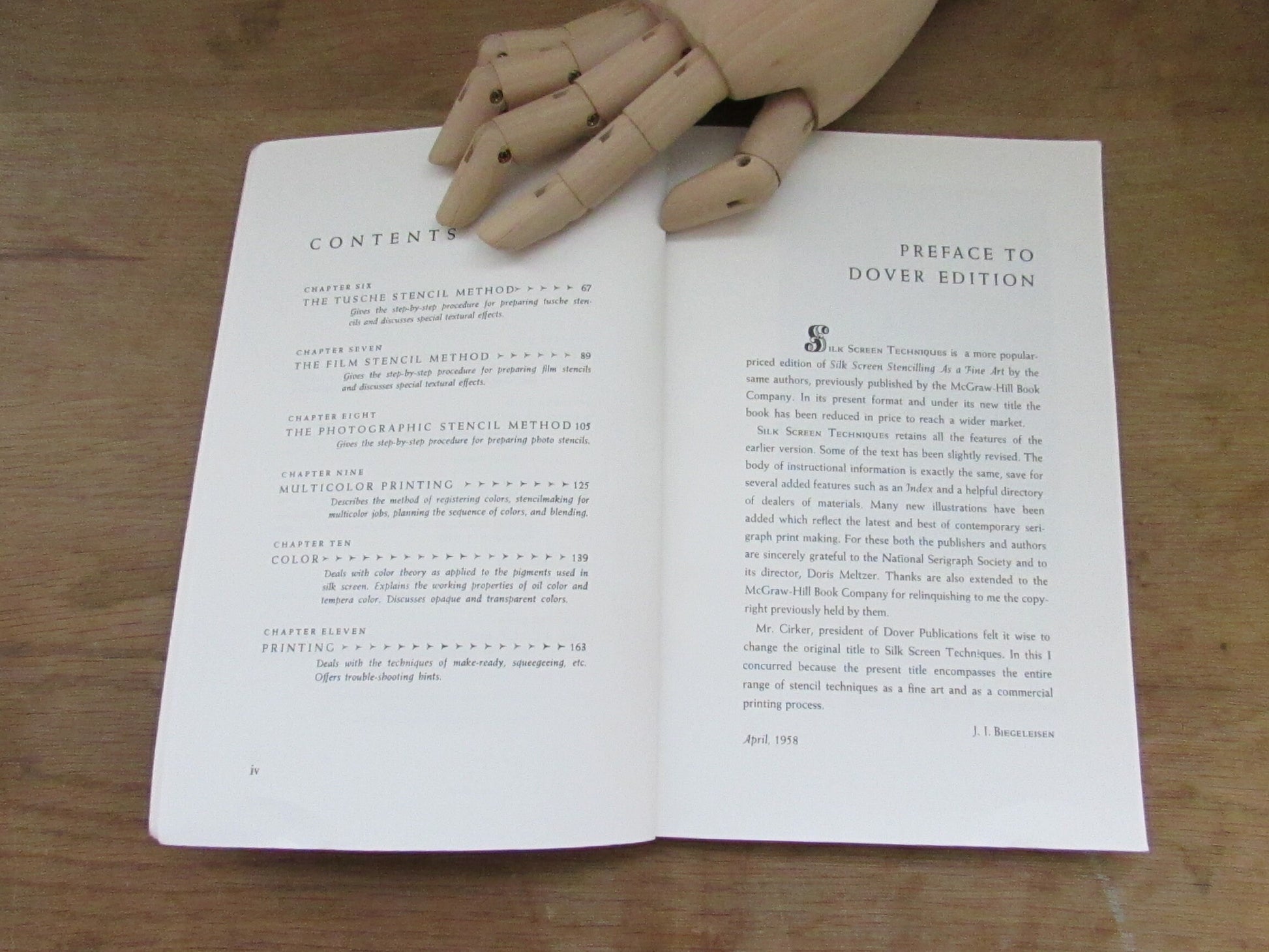 Silk Screen Techniques, by J. I Biegeleisen, & Max Arthur Cohn (Softback, 1958)