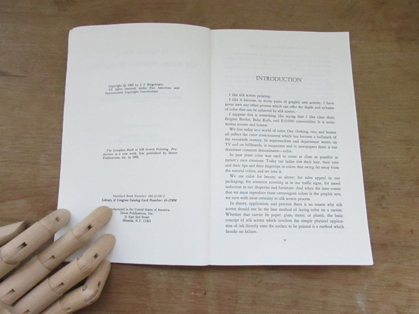 The Complete Book of Silk Screen Printing Production, by J.I Biegeleisen (Softback, 2000)