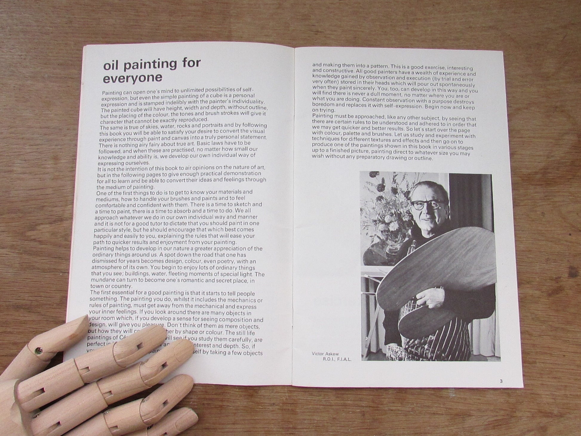 Oil Painting for Everyone booklet, by Victor Askew (Softback, 1960s)
