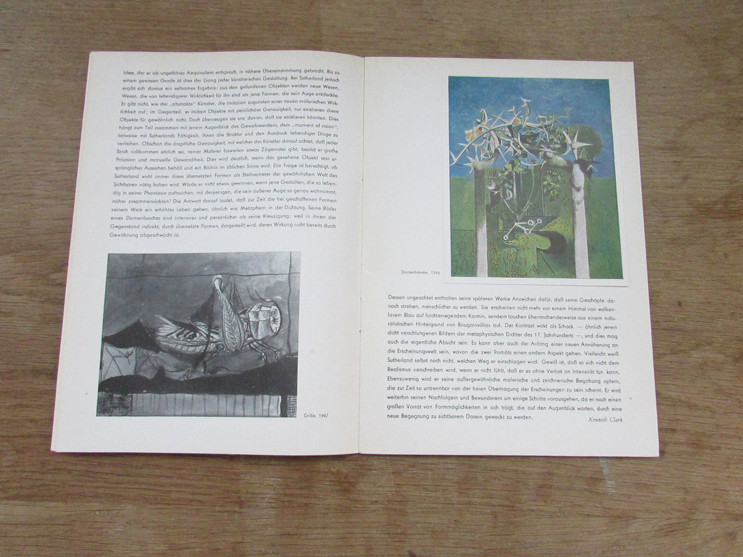 Gemalde und Zeichnungen (Painting & Drawing) at Haus Am Waldsee, by Graham Sutherland, Berlin Festival 18 Sept-17 Oct 1954 (Softback)