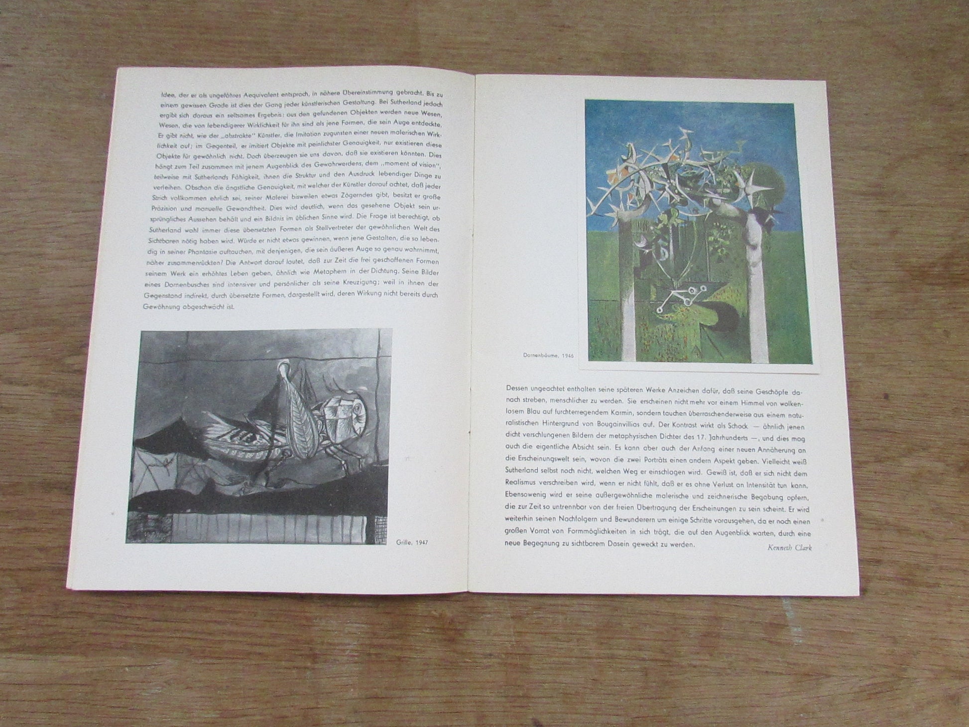 Gemalde und Zeichnungen (Painting & Drawing) at Haus Am Waldsee, by Graham Sutherland, Berlin Festival 18 Sept-17 Oct 1954 (Softback)