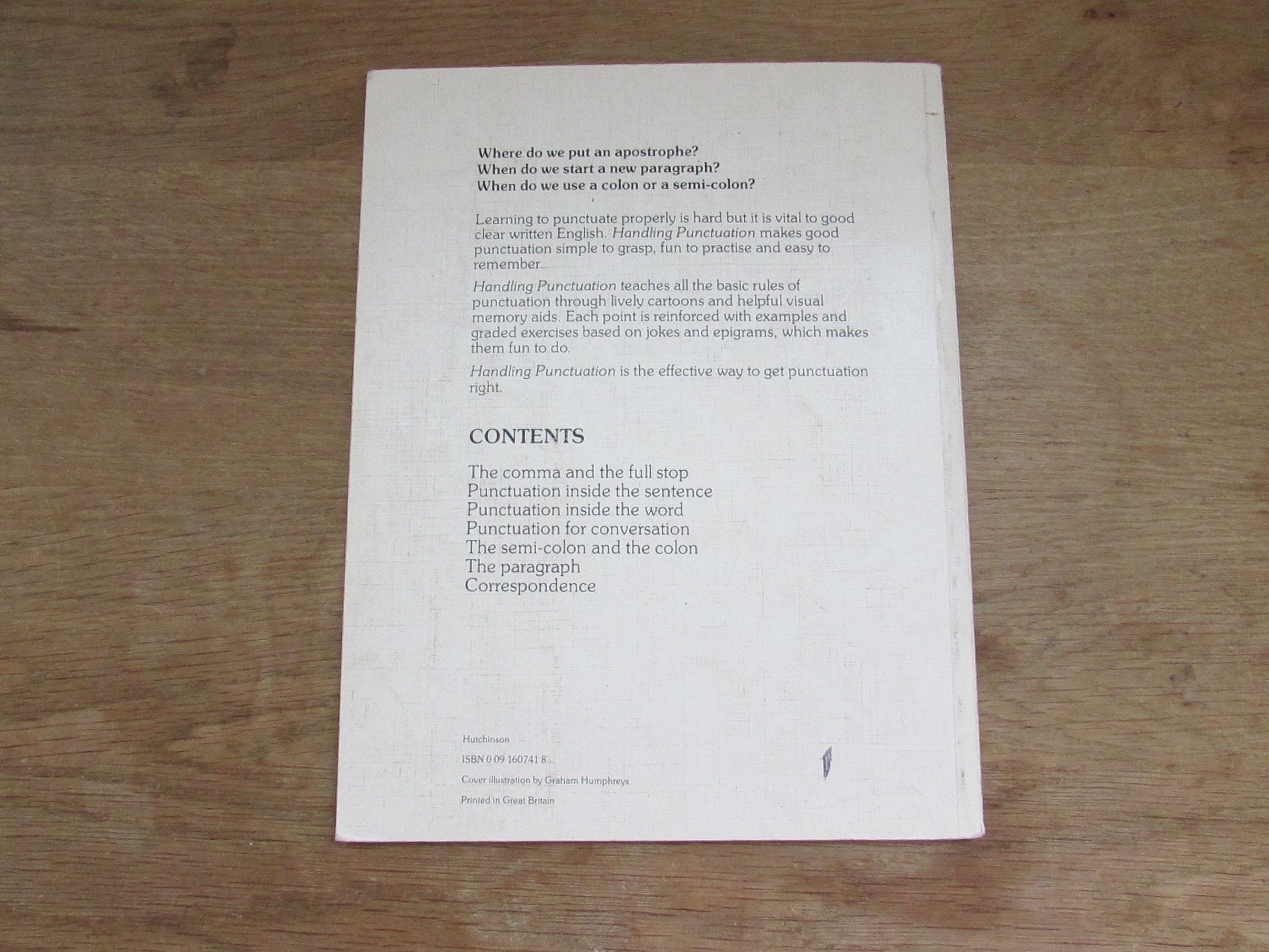 Handling Punctuation, by John Davis (Softback, 1988)