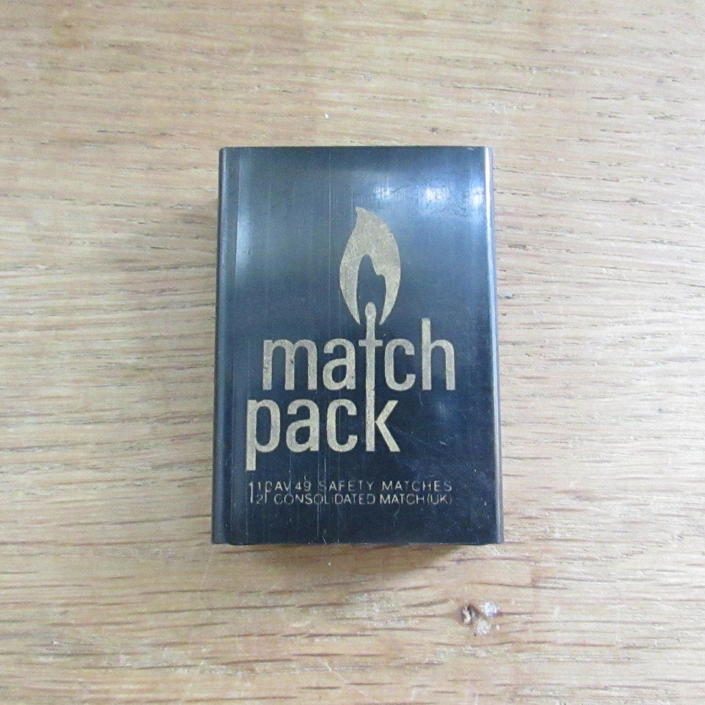 1970s plastic Match Pack match box (empty)