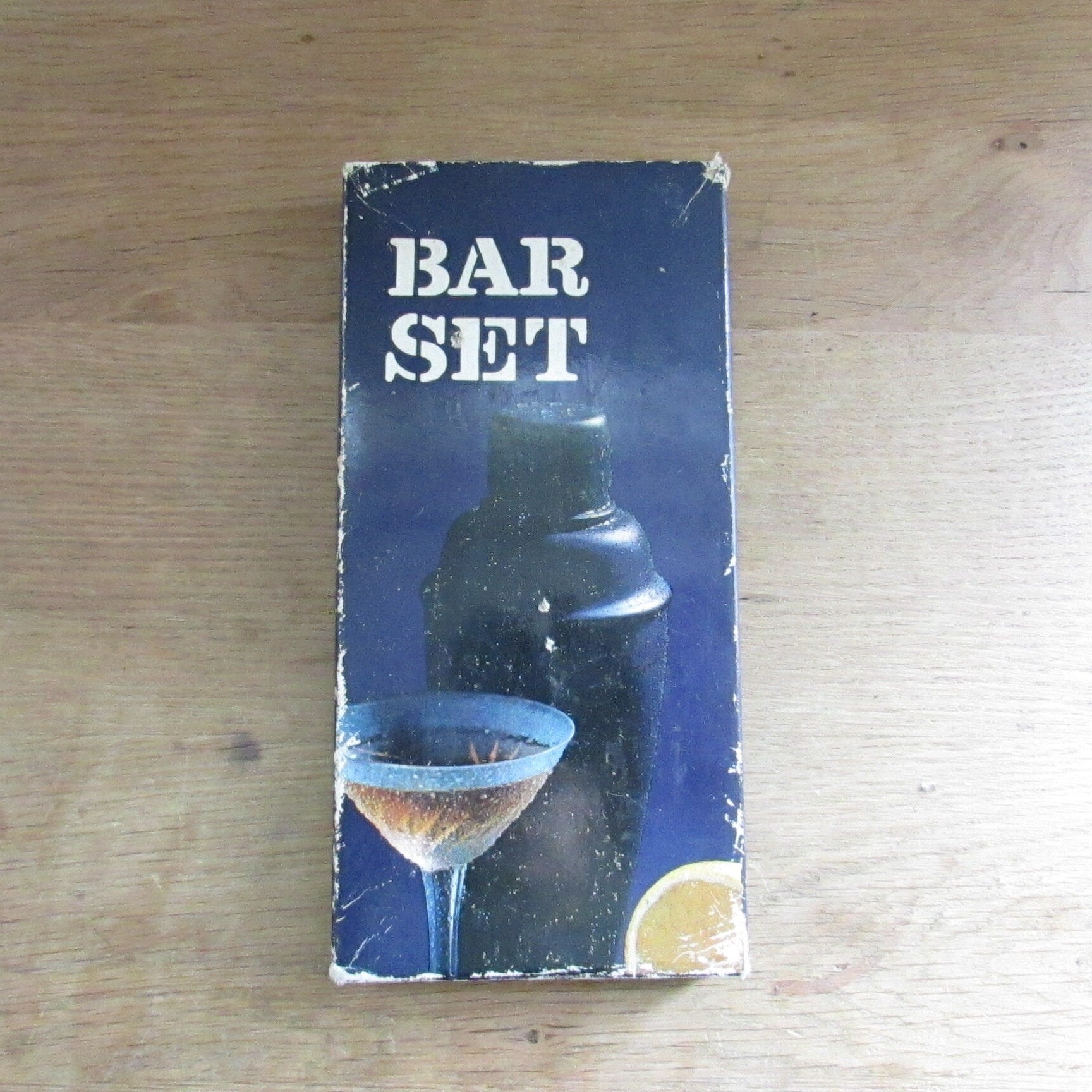 1970s 3-piece teak & stainless steel bar set