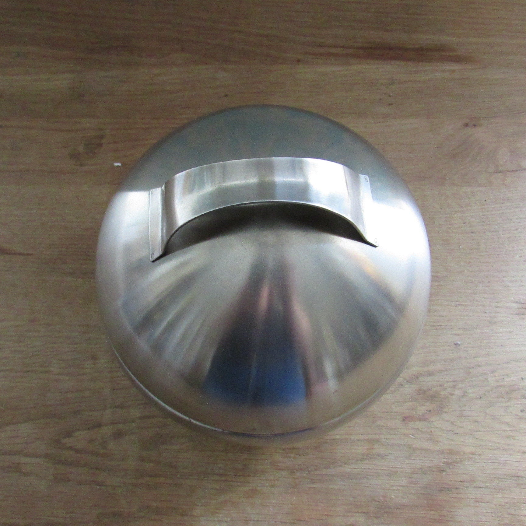 Mid-century modernist stainless steel orb/ball ice bucket