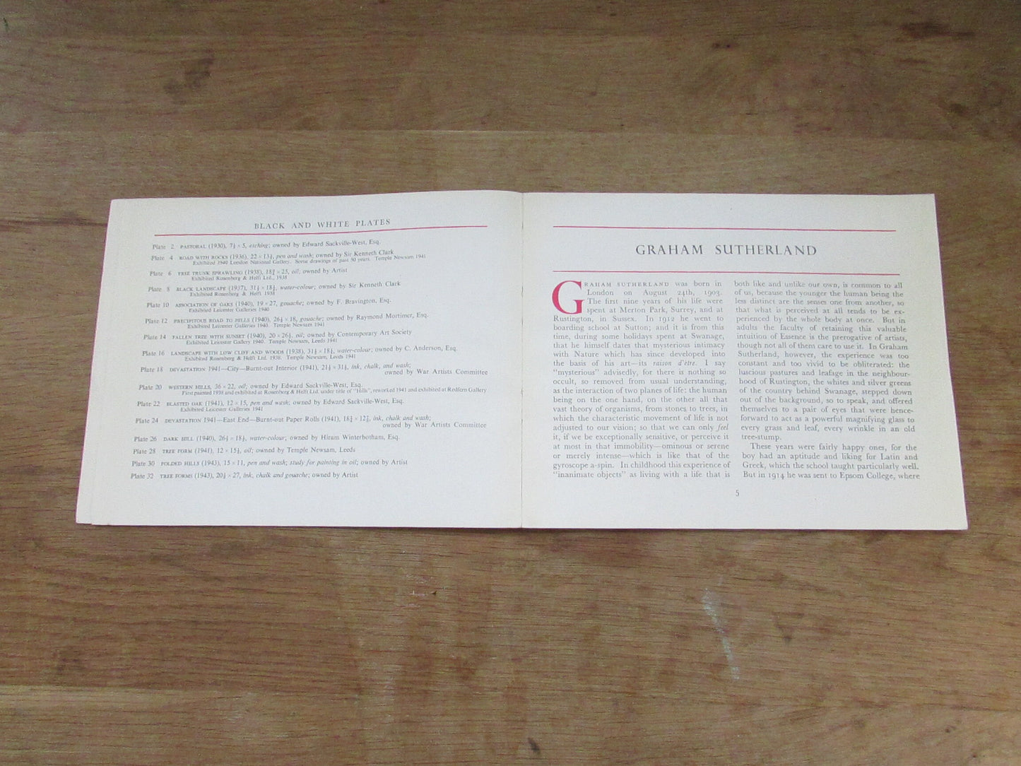 The Penguin Modern Painters: Graham Sutherland, by Edward Sackville-West (Softback, 1945)
