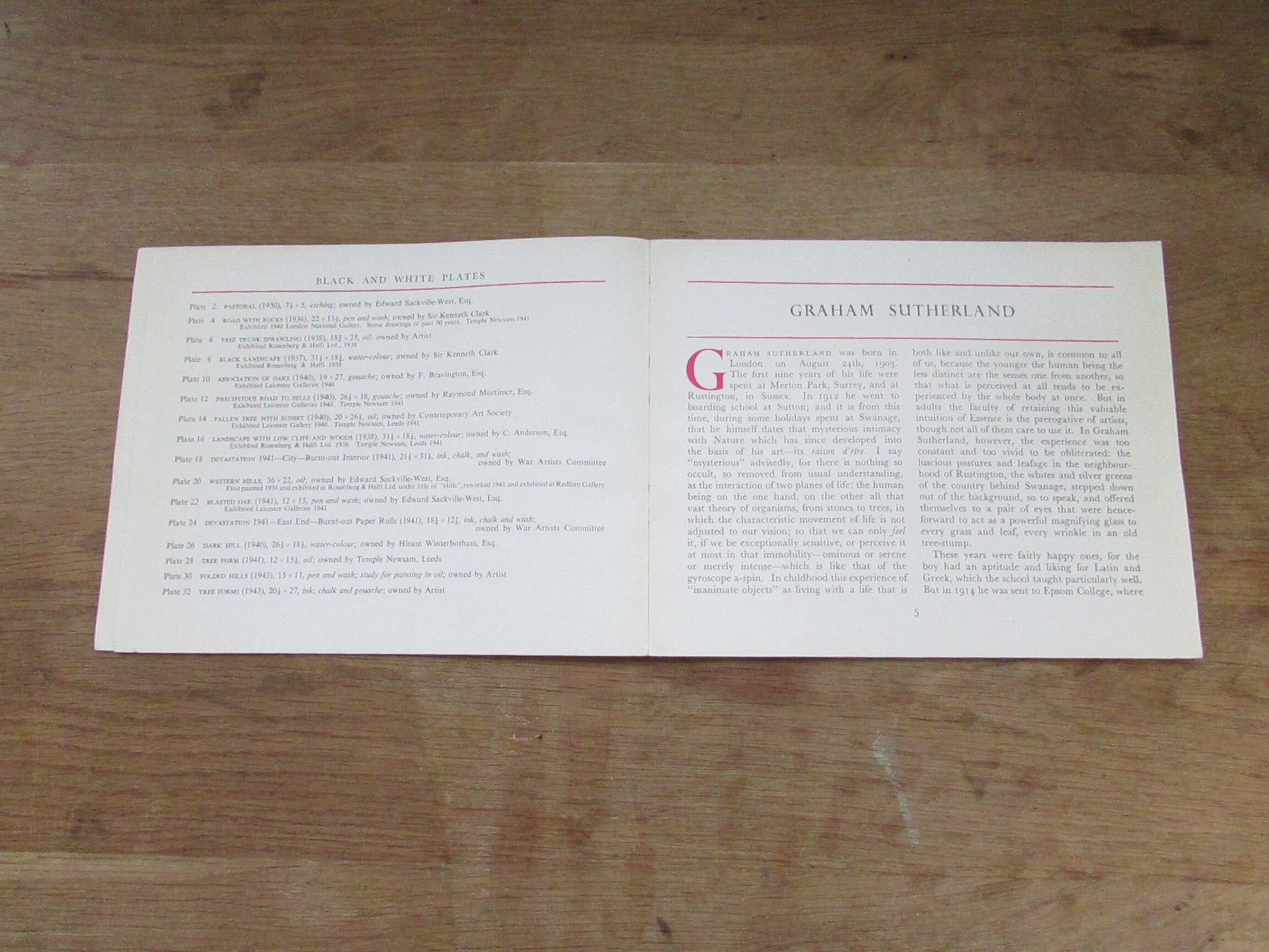 The Penguin Modern Painters: Graham Sutherland, by Edward Sackville-West (Softback, 1945)