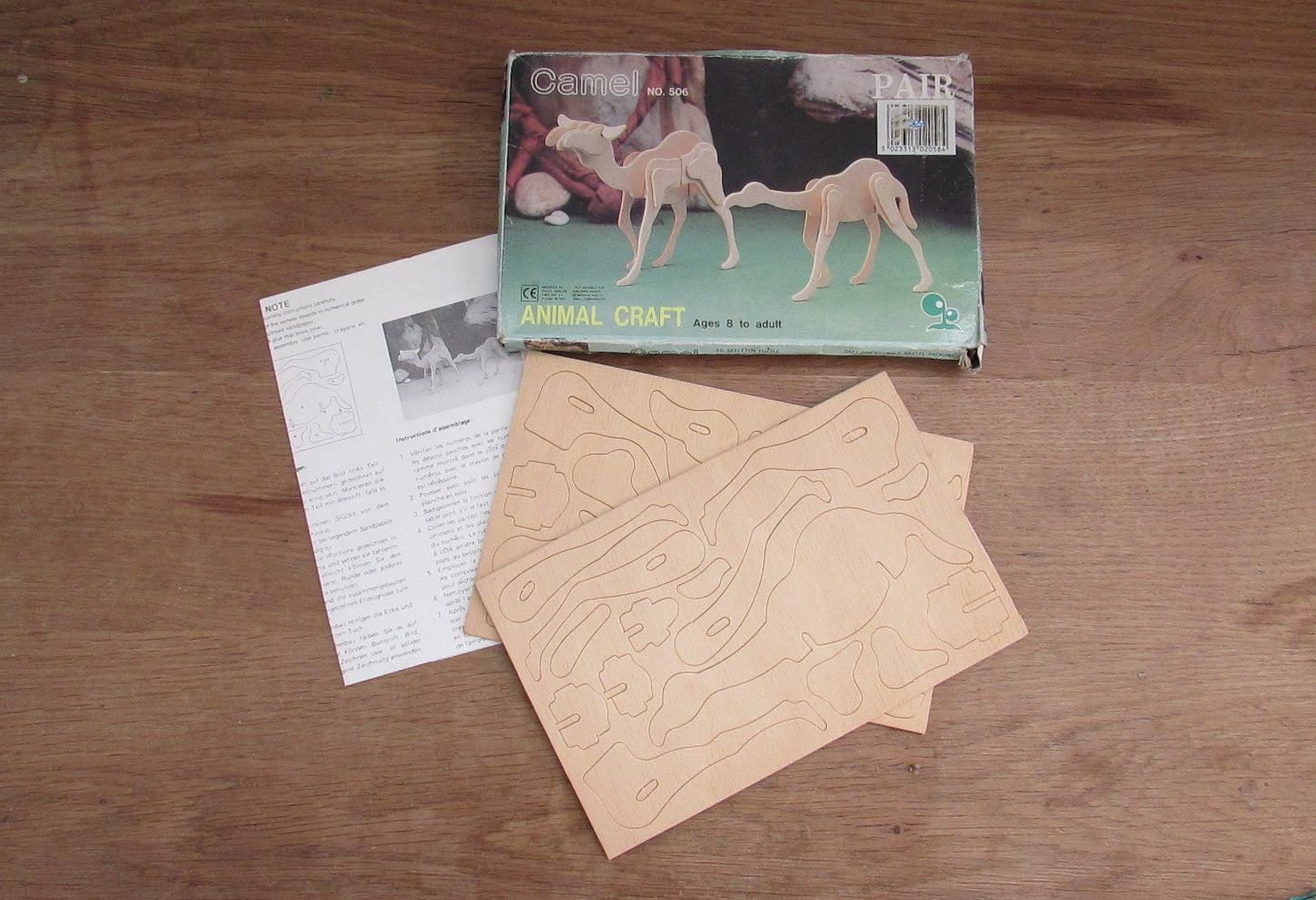 Vintage Animal Craft "Camel" No.506 3D skeleton puzzle
