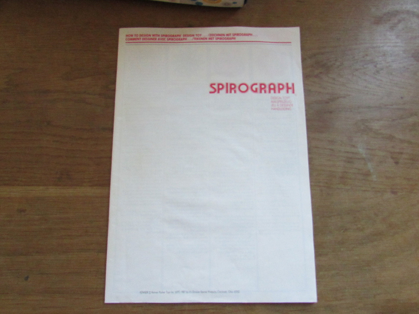1987 Kenner Parker Toys Spirograph