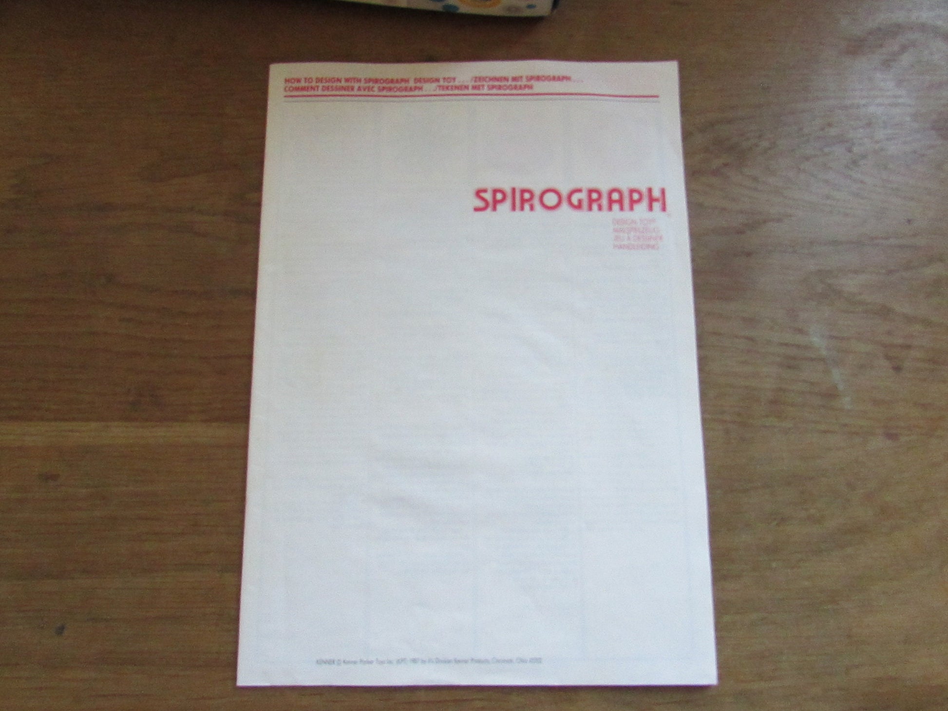 1987 Kenner Parker Toys Spirograph
