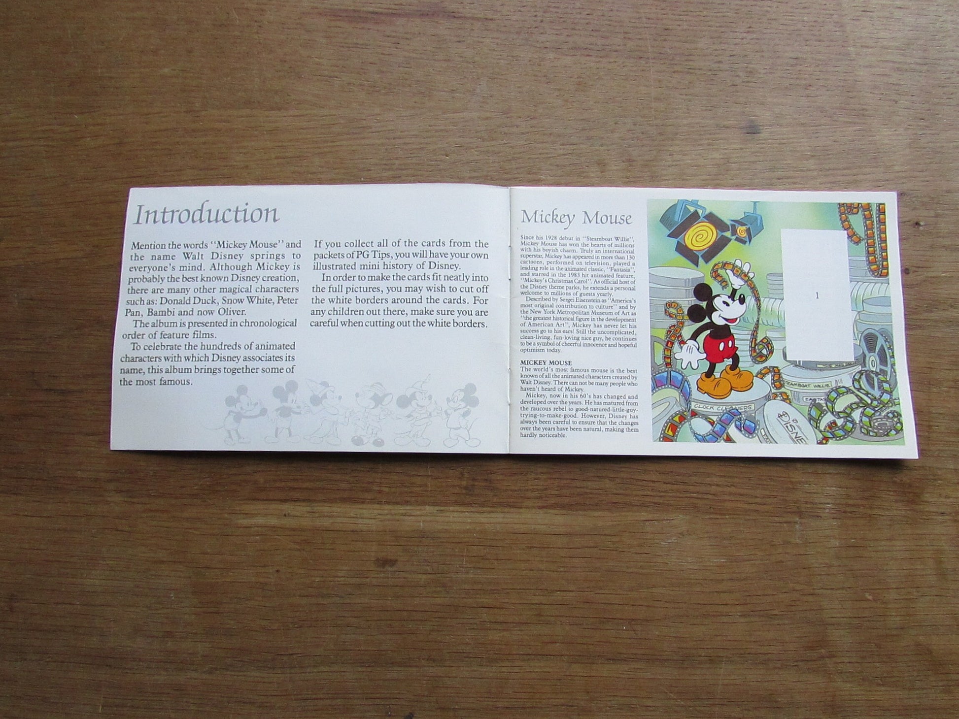 1980s PG Tips The Magical World of Disney card collection