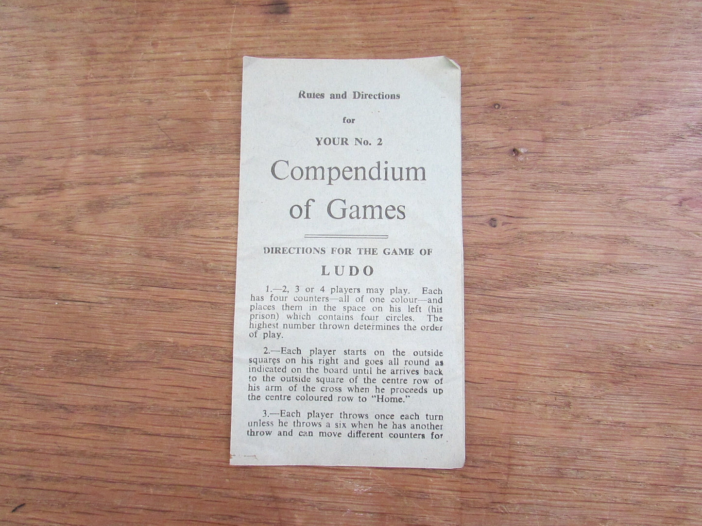 Vintage Berwick Games Compendium of Games No.2