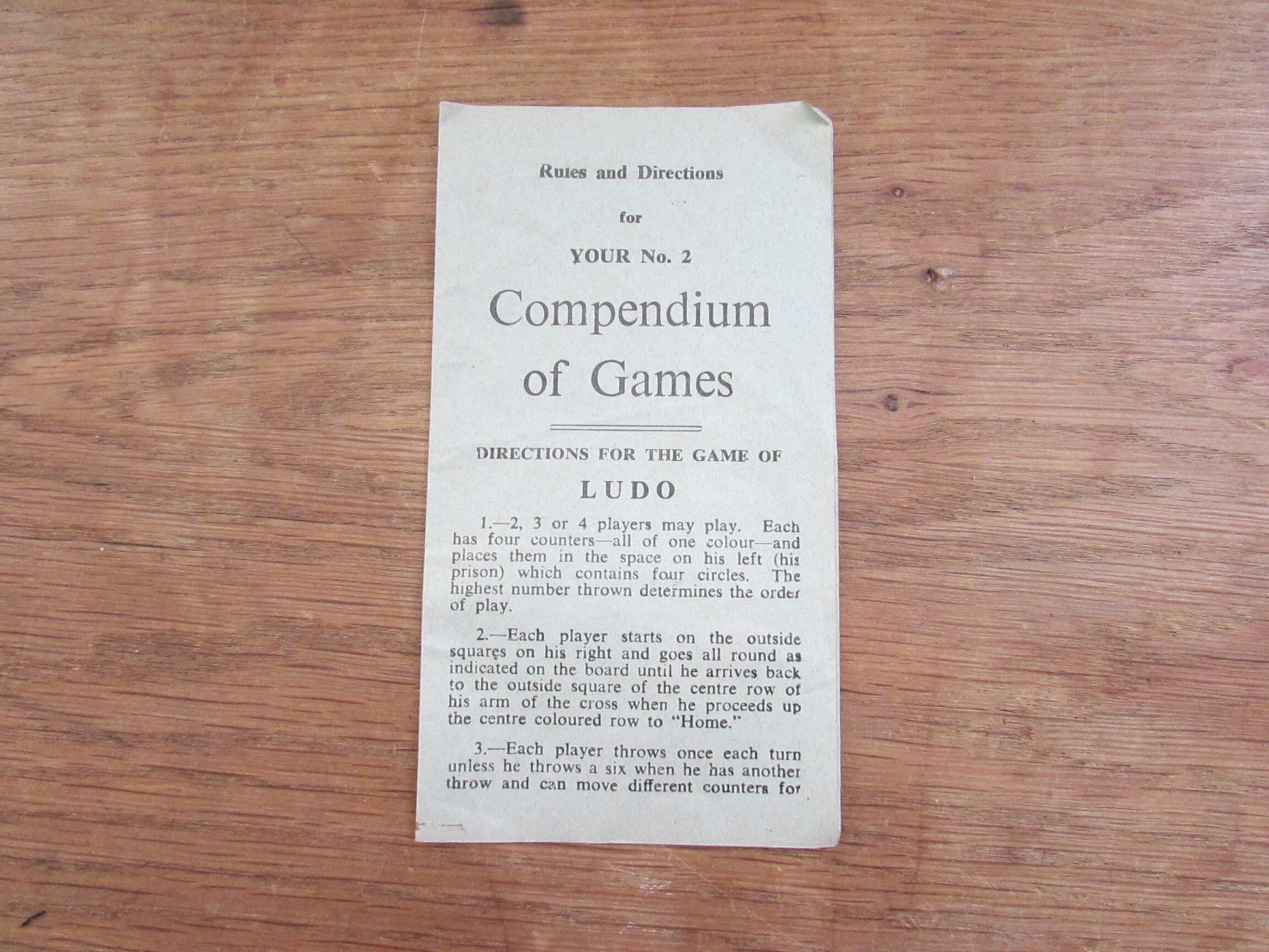 Vintage Berwick Games Compendium of Games No.2