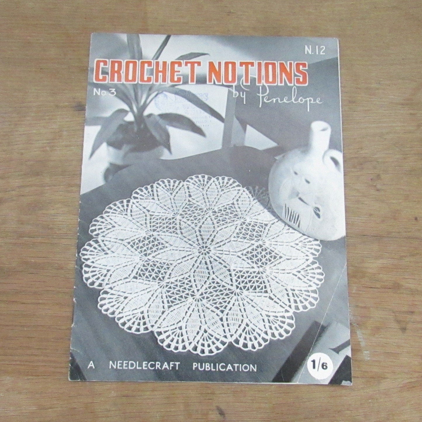 1950s Crochet Notions by Penelope N.12 pattern booklet No.3