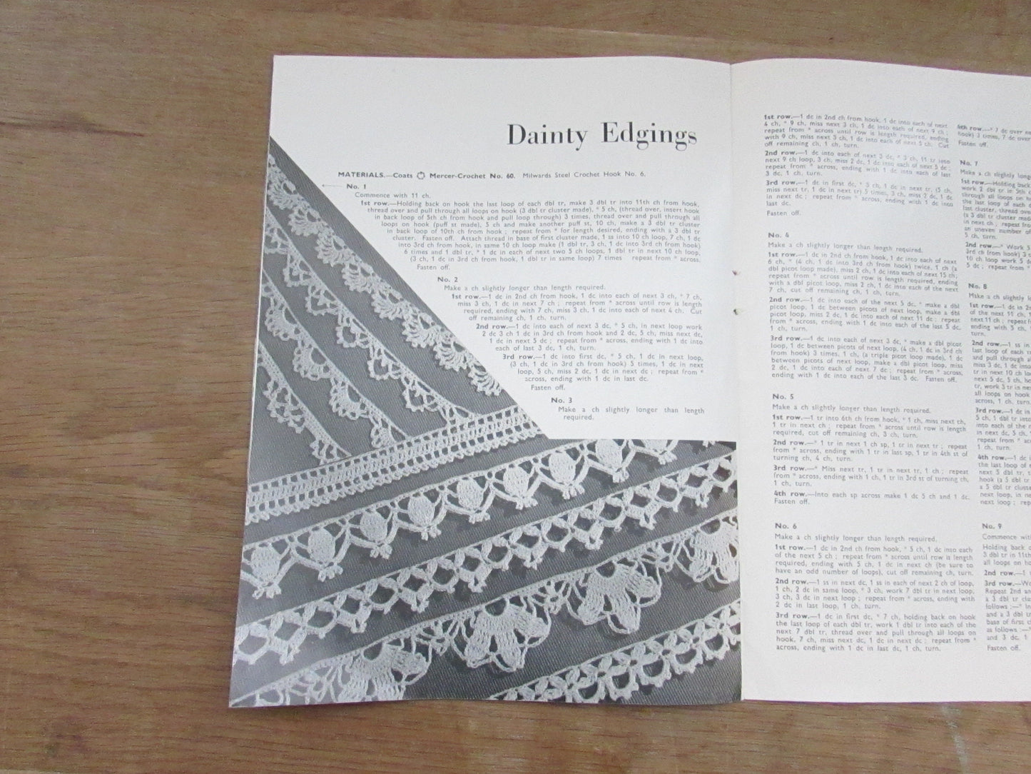1950s Crochet Notions by Penelope N.12 pattern booklet No.3