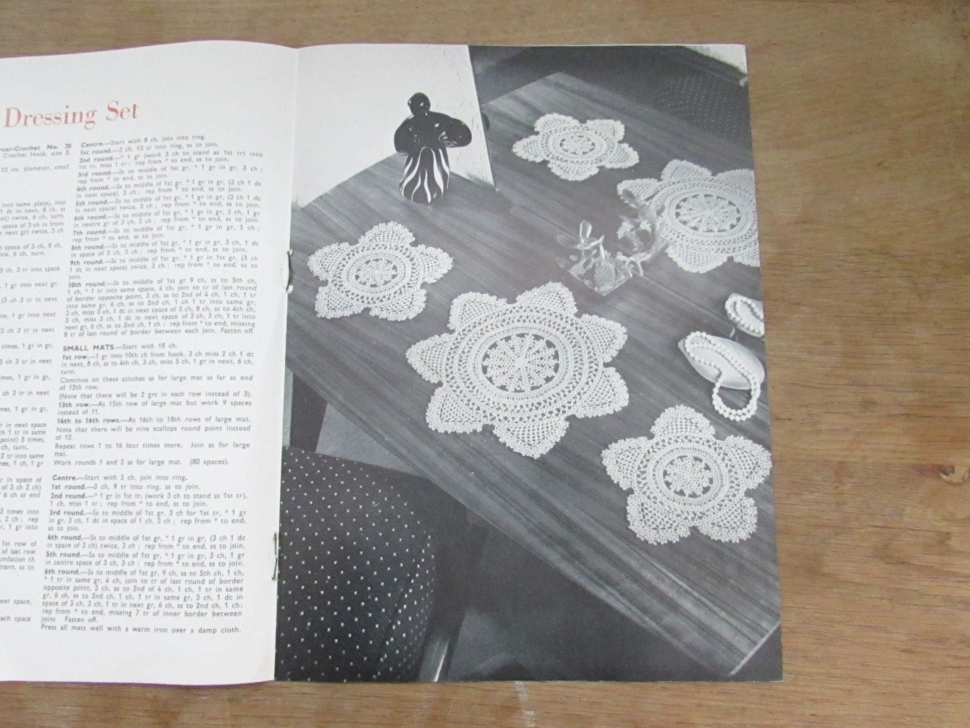 1950s Crochet Notions by Penelope N.12 pattern booklet No.3