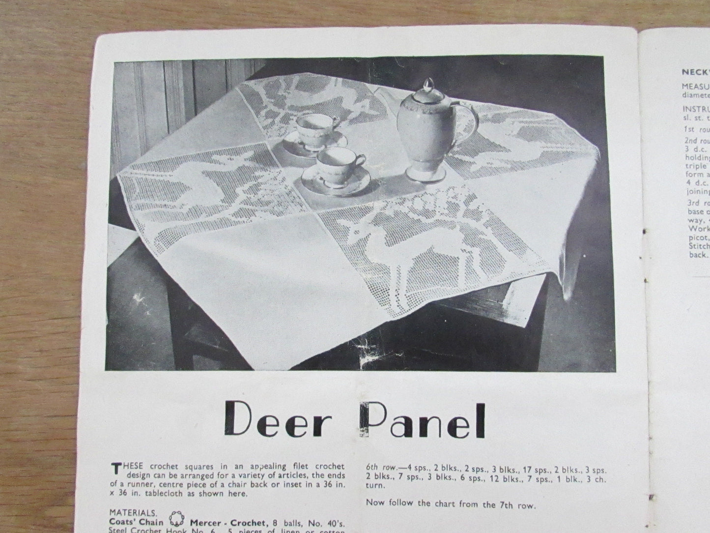 circa. 1940s Modern Crochet by Penelope pattern booklet No.1