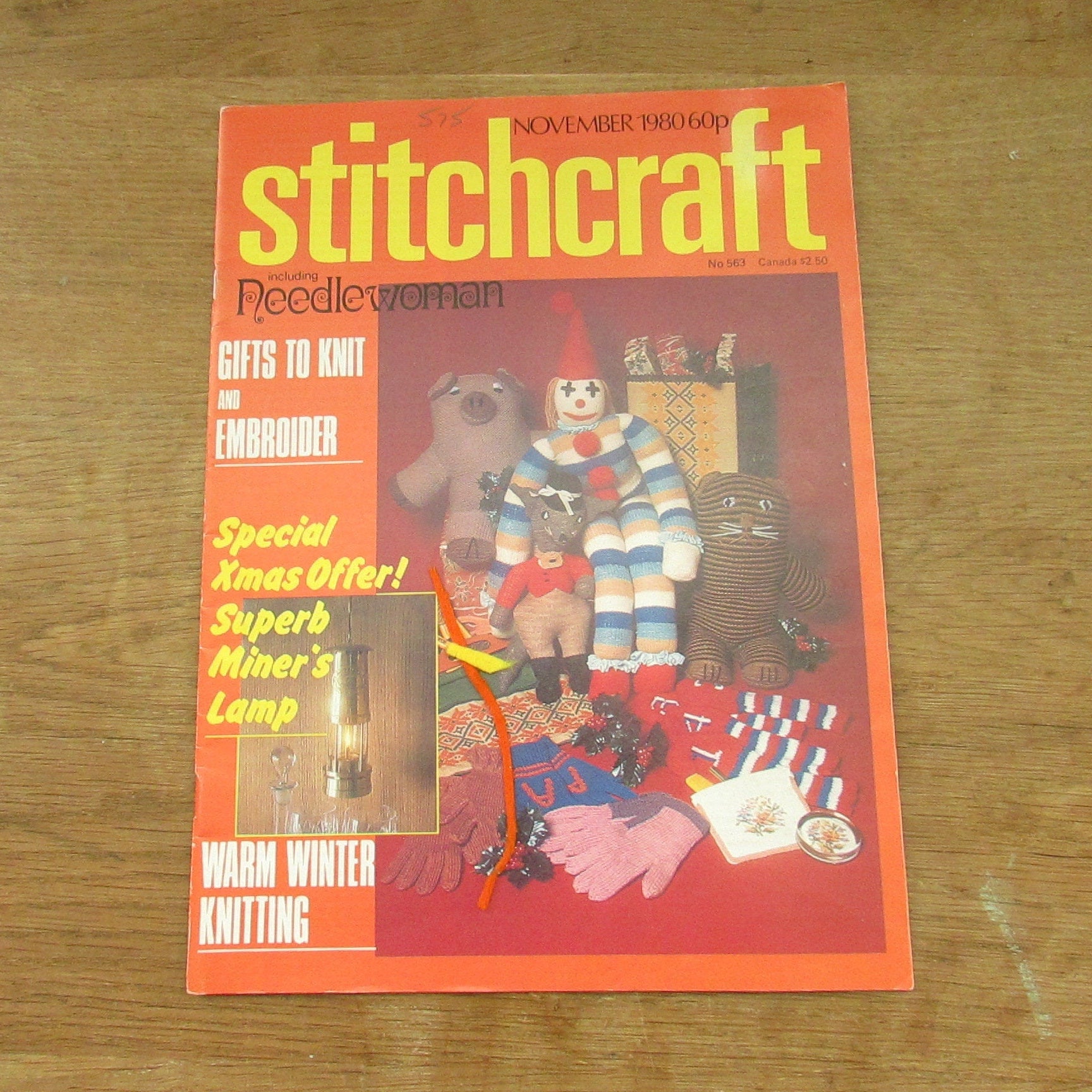 November 1980 Stitchcraft knitting & embroidery pattern booklet
