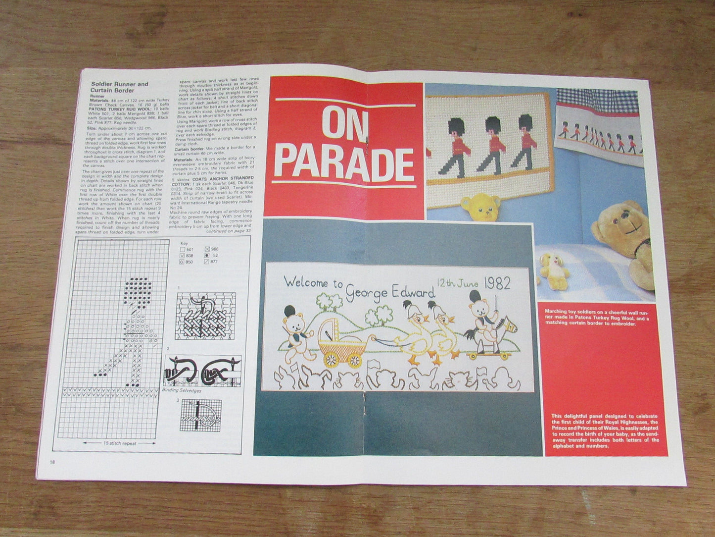 June 1982 Stitchcraft knitting & embroidery pattern booklet