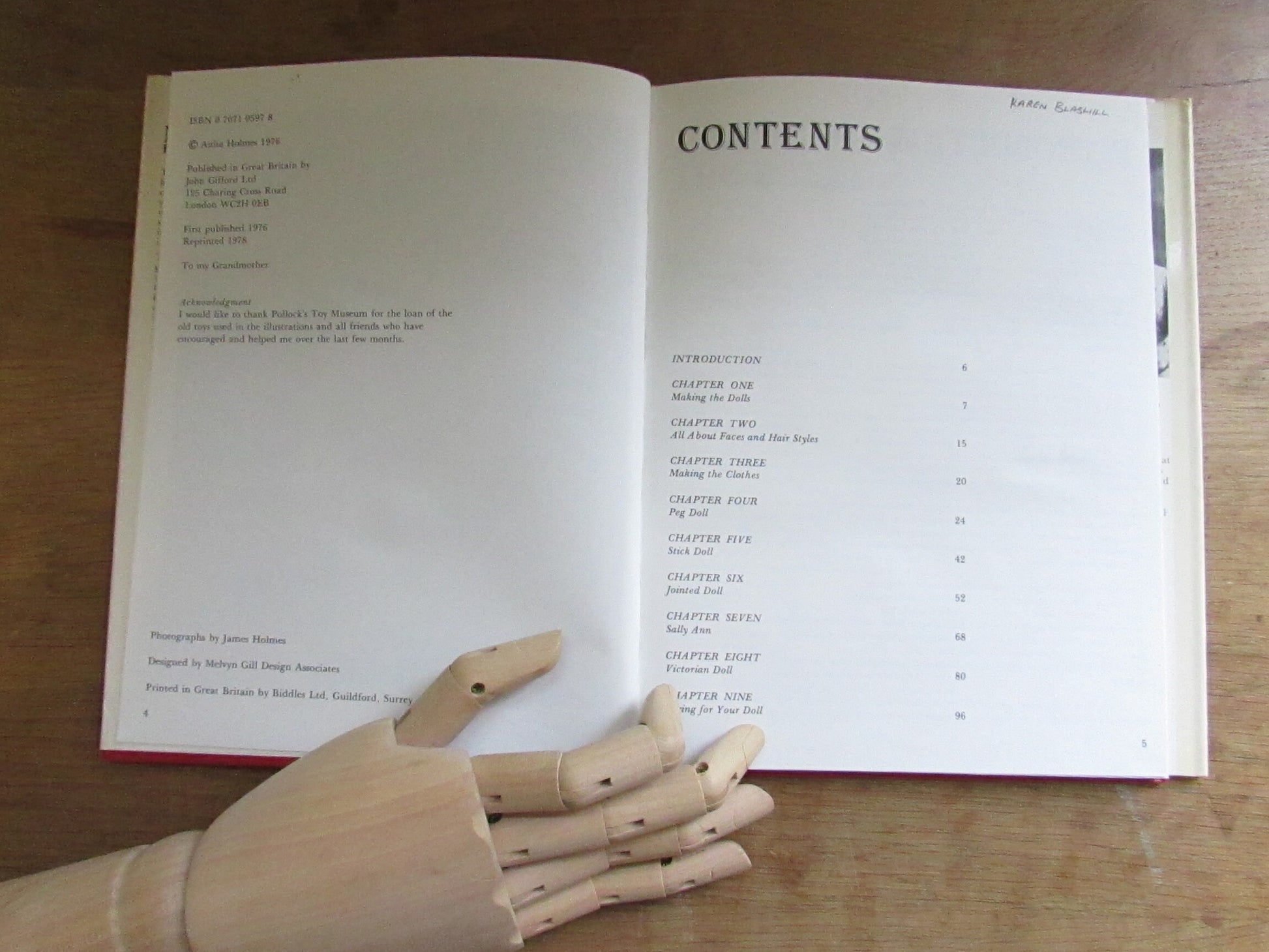 Making Dolls for Pleasure & Profit, by Anita Holmes (Hardback, 1976)