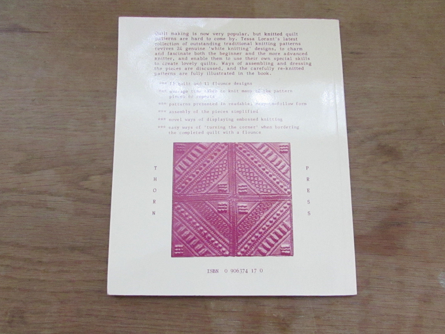 Knitted Quilts & Flounces, by Tessa Lorant (Softback, 1982)