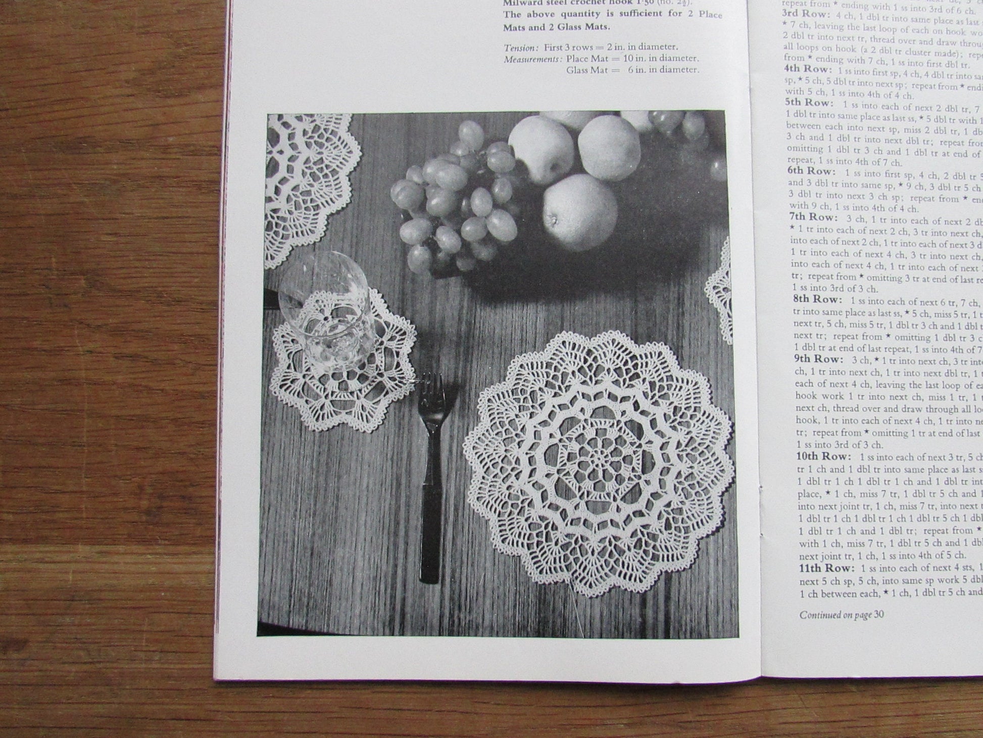 1969 Coats Sewing Group - Crochet Through the Home pattern booklet