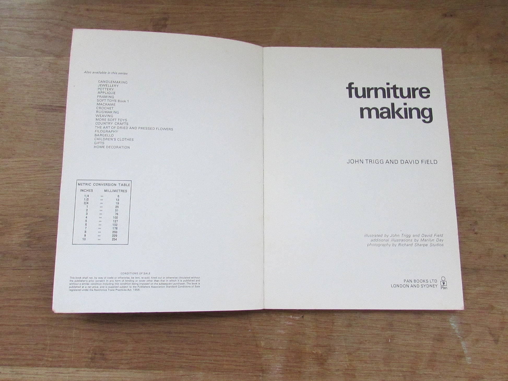 Furniture Making, by John Trigg & David Field (Softback, 1975)