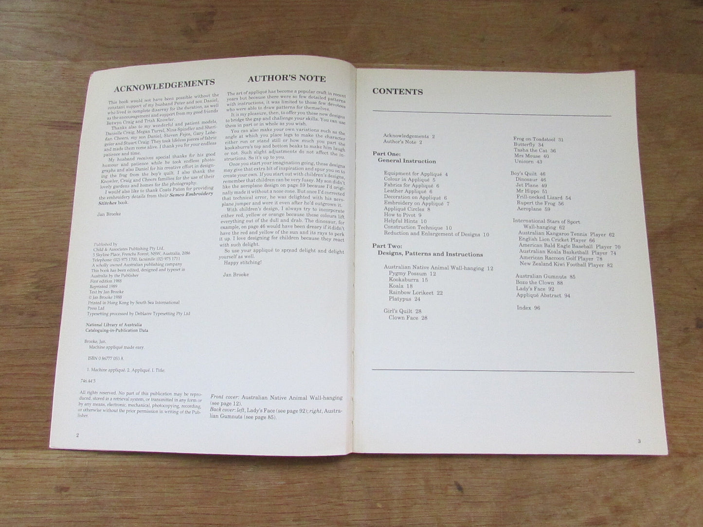 Machine Appliqué Made Easy, by Jan Brooke (Softback, 1989)