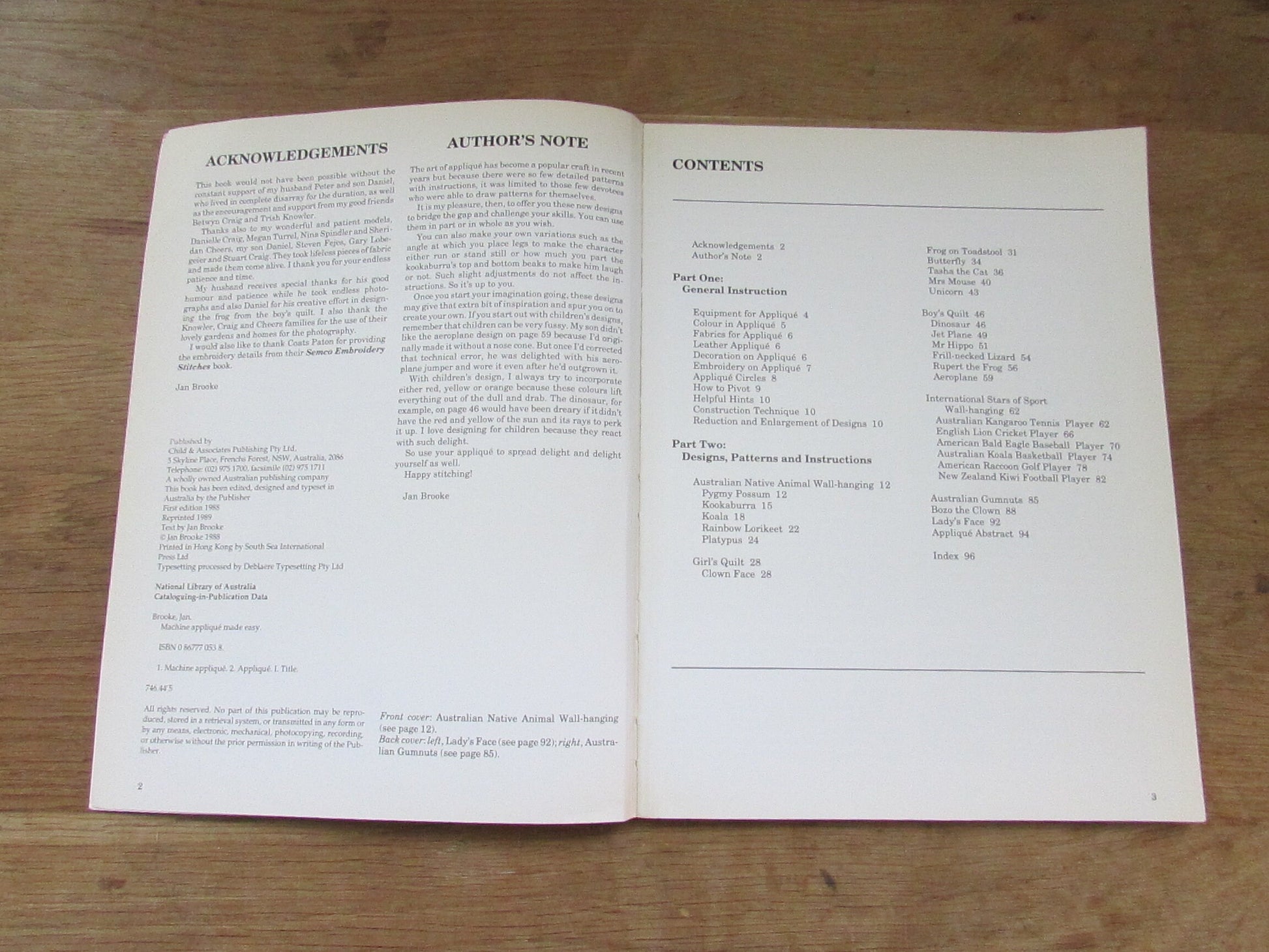 Machine Appliqué Made Easy, by Jan Brooke (Softback, 1989)