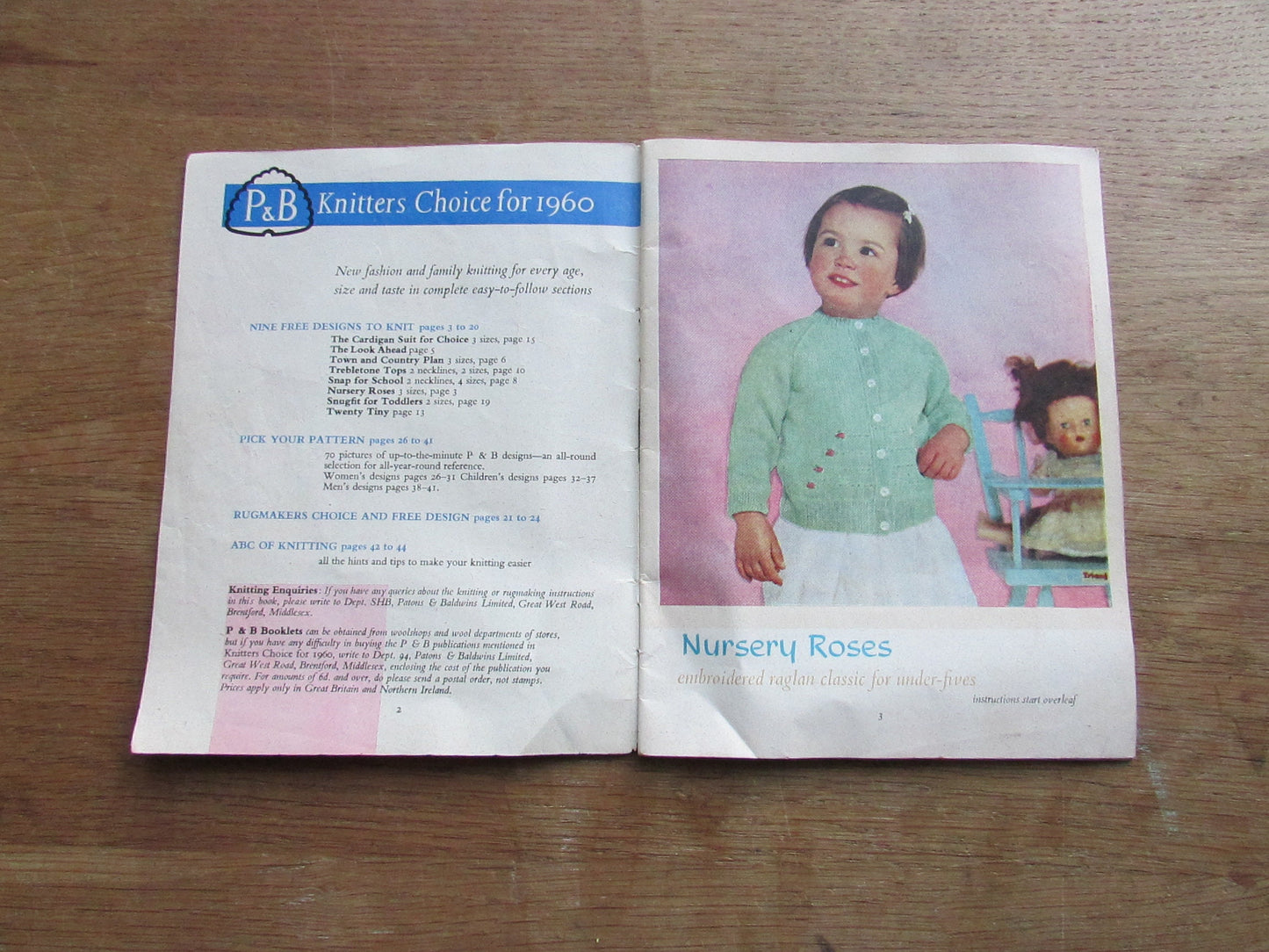 P&B Knitters Choice pattern magazine for 1960