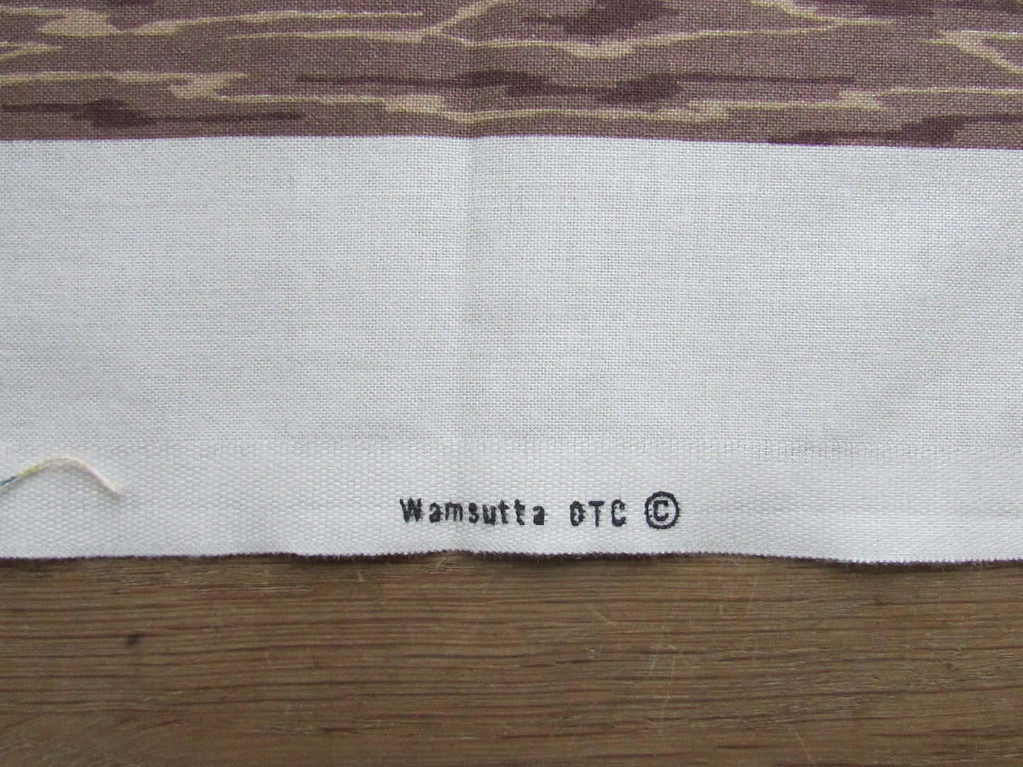circa. 1990s Wamsutta "Call of the Wild" fabric panel