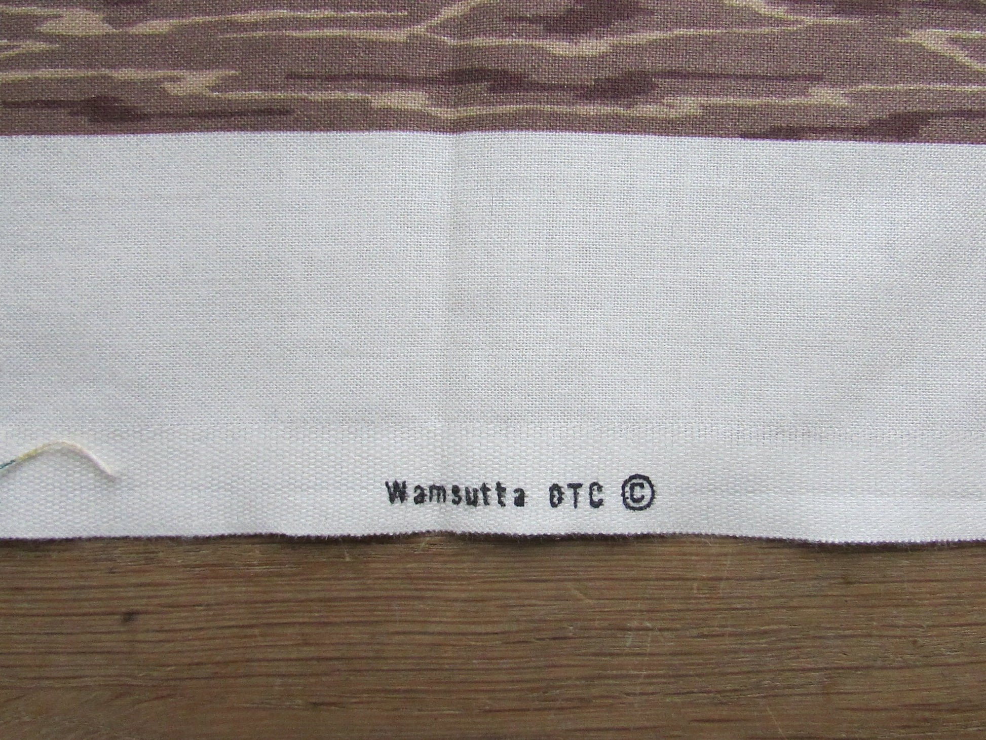 circa. 1990s Wamsutta "Call of the Wild" fabric panel
