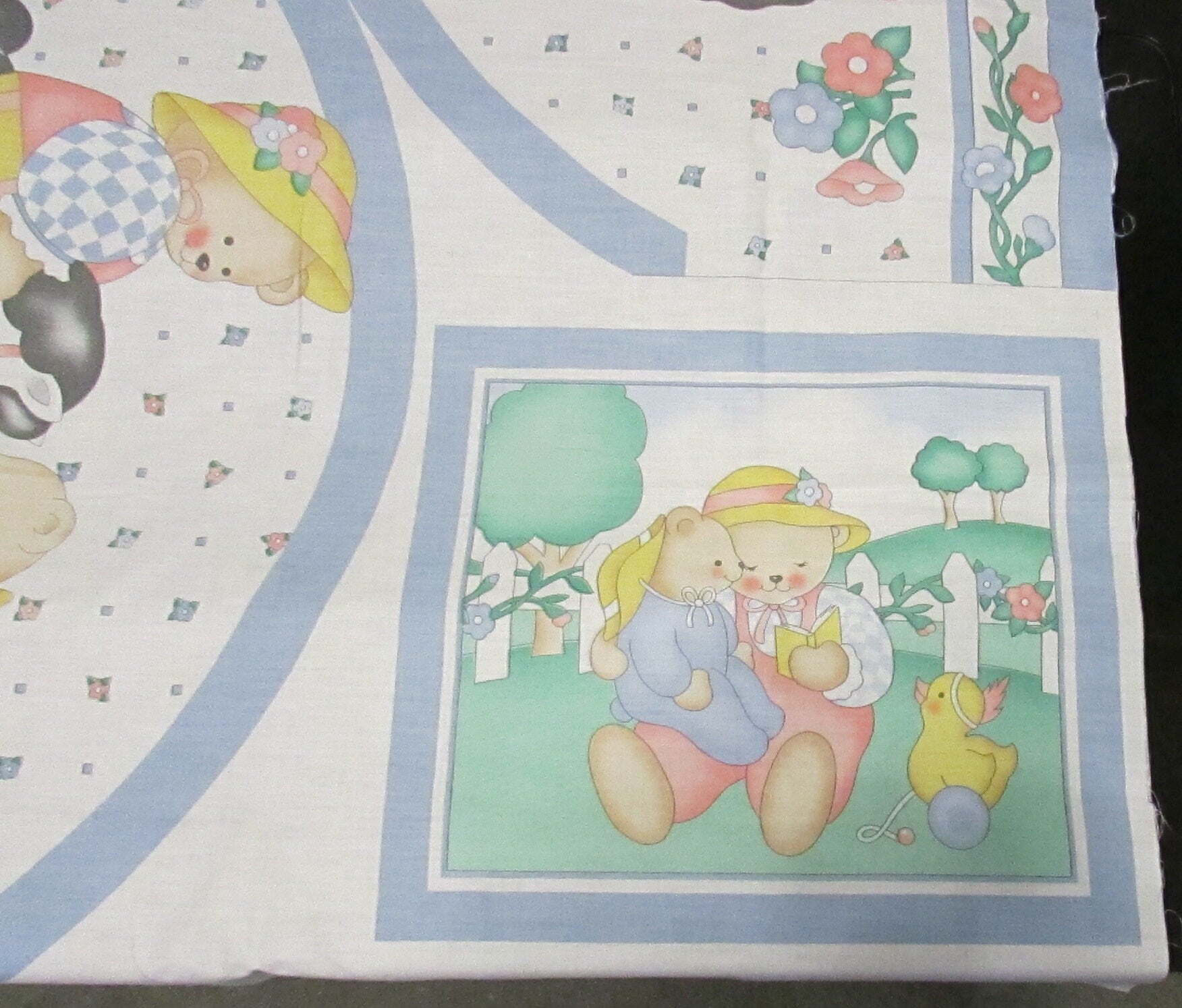 1990 "Pony Ride" by Charlene Gerrish fabric panel for Red Calliope