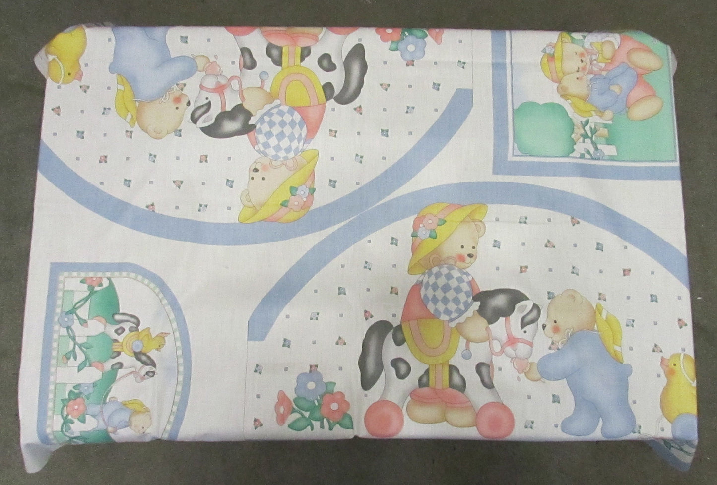 1990 "Pony Ride" by Charlene Gerrish fabric panel for Red Calliope
