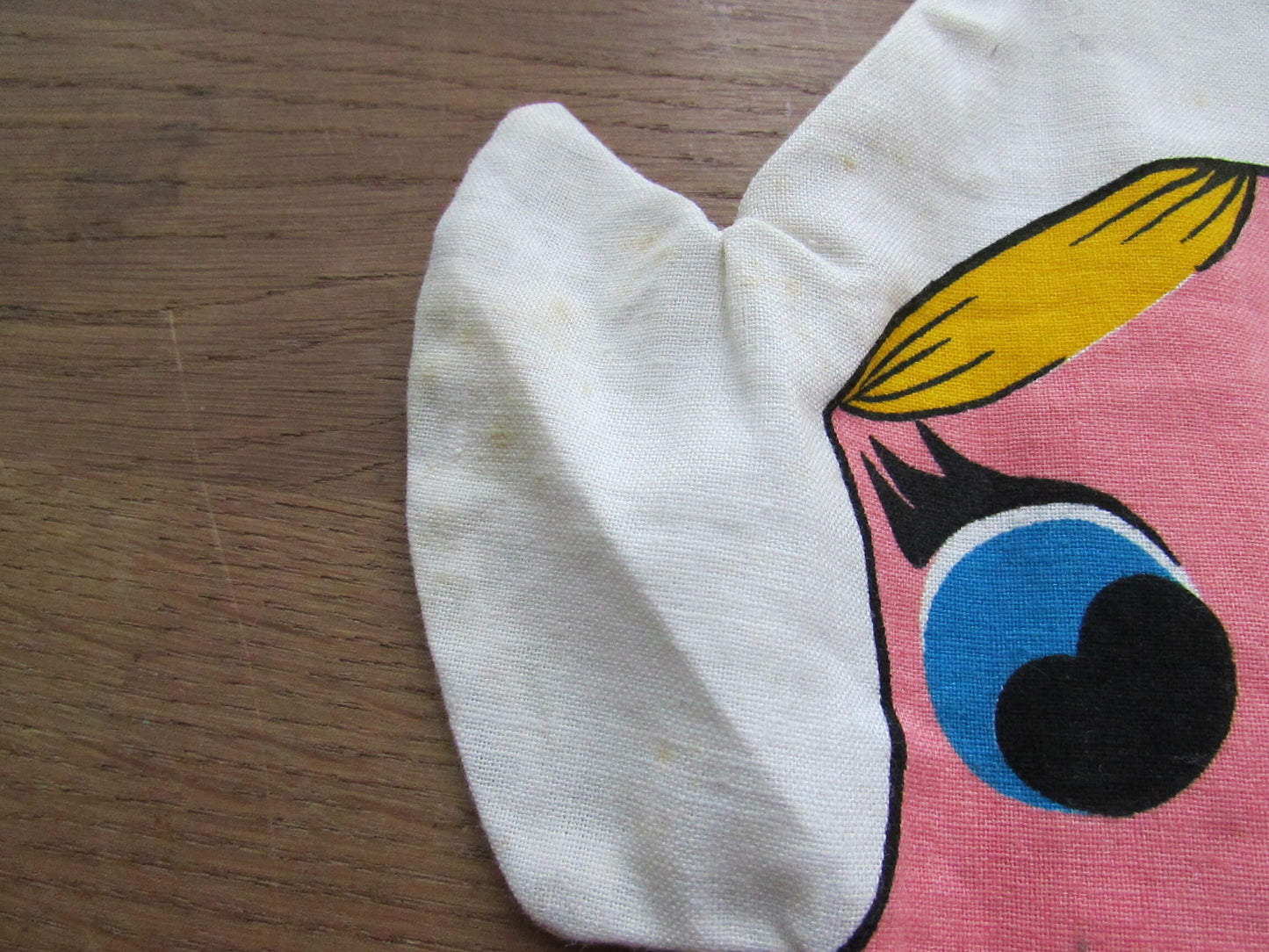 1970s kitsch hand-made Dutch boy & girl cloth peg bag duo