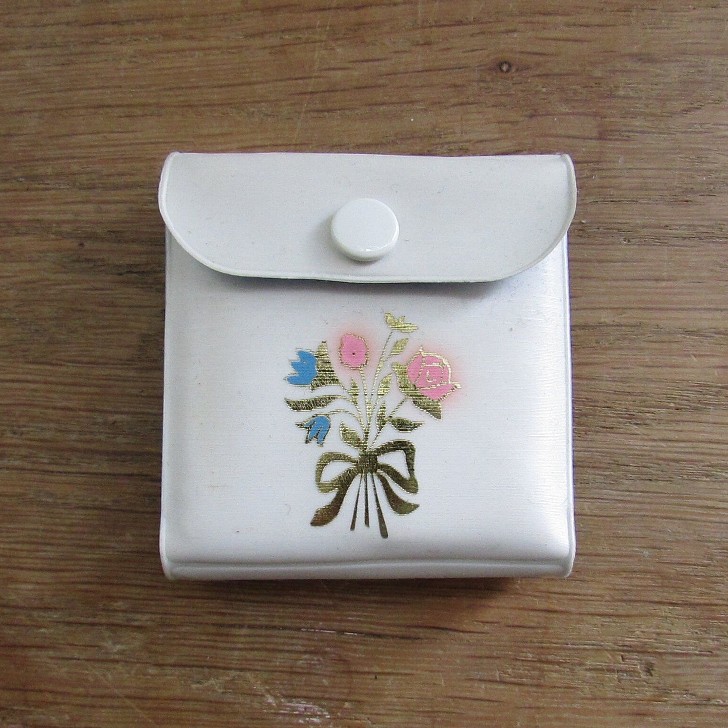 1960s ladies travel razor in vinyl case with mirror, made in Germany