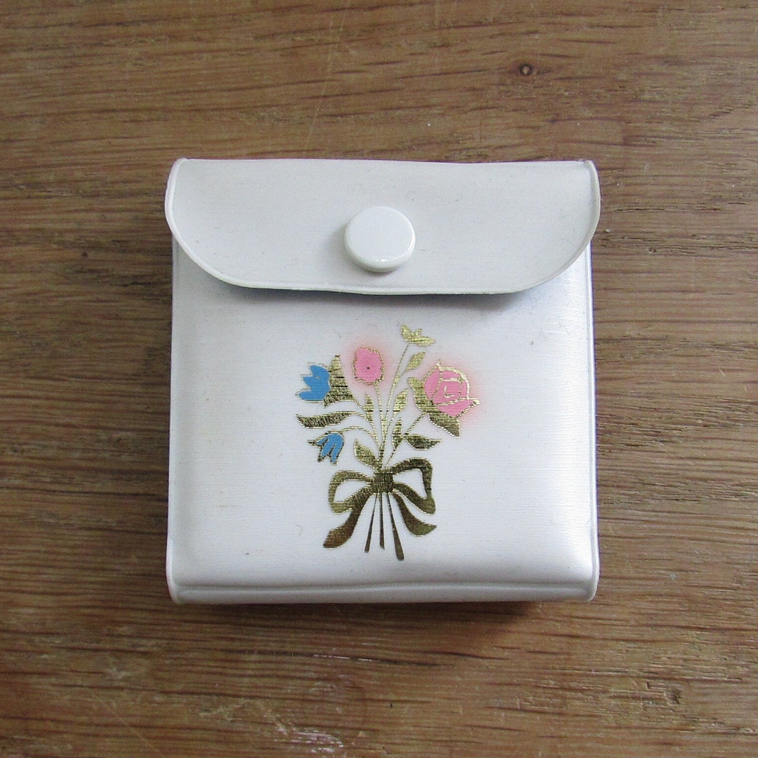 1960s ladies travel razor in vinyl case with mirror, made in Germany