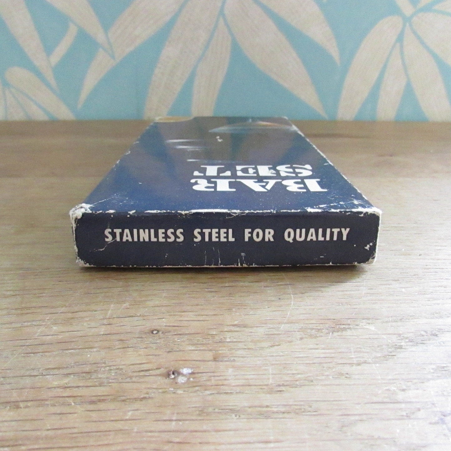 1970s 3-piece teak & stainless steel bar set